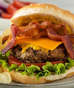 Bacon Burger (Lettuce, Tomato, Onion)